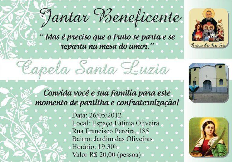 40 Convites Para Jantar Beneficente 0492