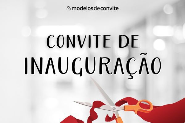 Modelo De Convite De Inauguração Modelos De Convite 9946